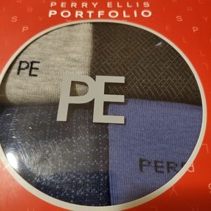 Perry Ellis Portfolio Blue Grey Neutral Sock Pack